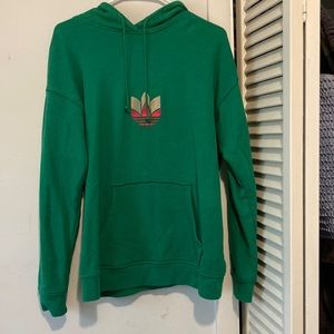 Green Adidas hoodie